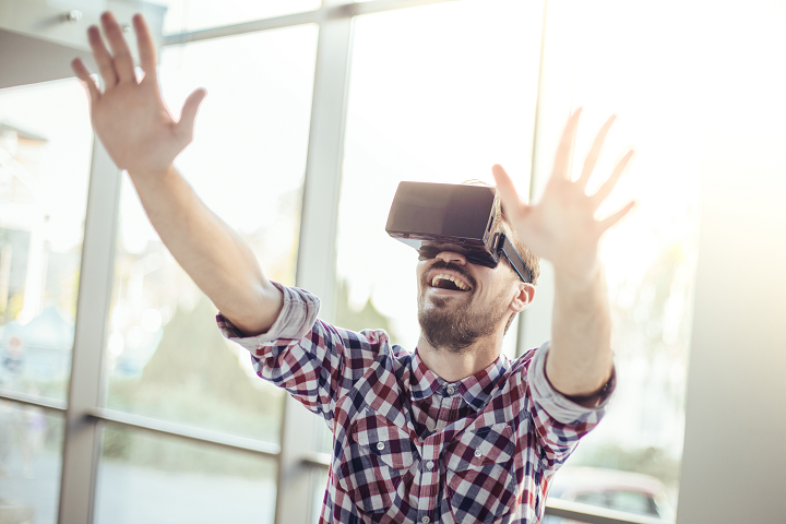 Pig farm in virtual reality